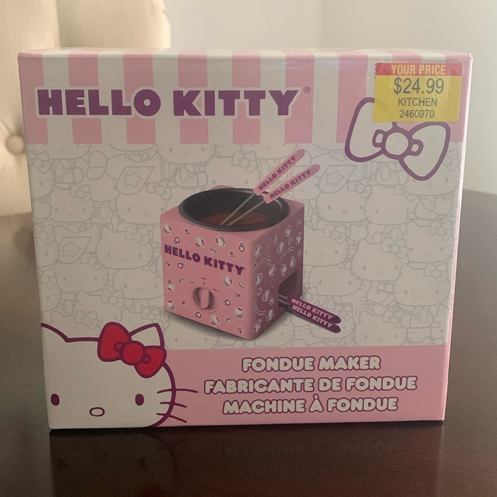 New Hello Kitty Pink and White Fondue Maker Machine.